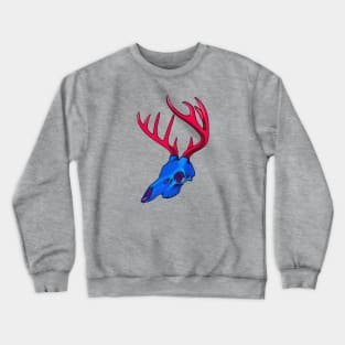 Deer Skull (Bisexual Pride) Crewneck Sweatshirt